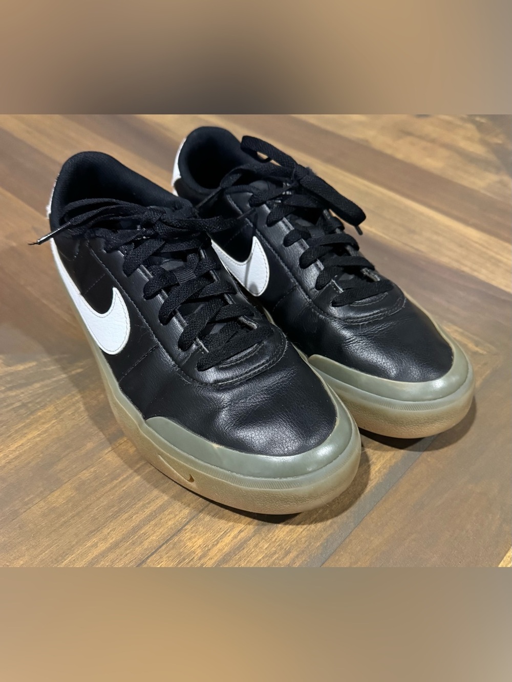 Nike Court Shot Black/Gum Light Brown  FQ8146-003 | Men's 7/Womens 8.5